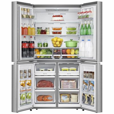 HISENSE French Refrigerator 579 Liters A+ - Silver RQ749N4ASU