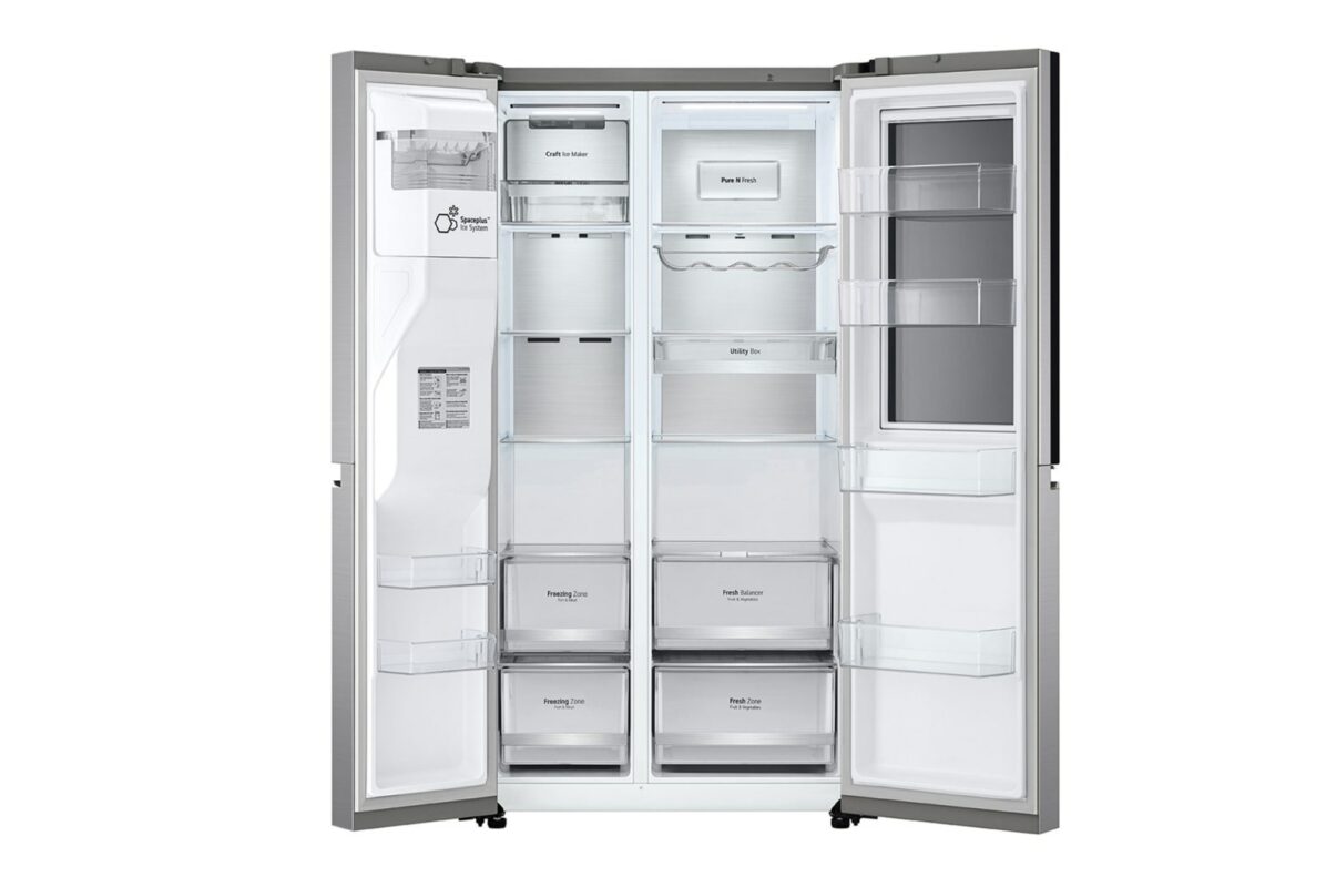 LG InstaView™ 598L Gross Capacity , Side By Side Refrigerator (GCX-287TNSI.ABSPELF)