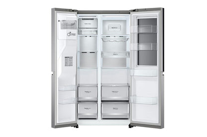 LG InstaView™ 598L Gross Capacity , Side By Side Refrigerator (GCX-287TNSI.ABSPELF)