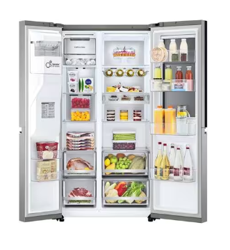 LG Side by Side Refrigerator 598 Liters A+ - Silver GCX-287TNSI.ABSPELF