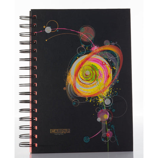 CampAp Spiral Fluorescent Notebook - A5