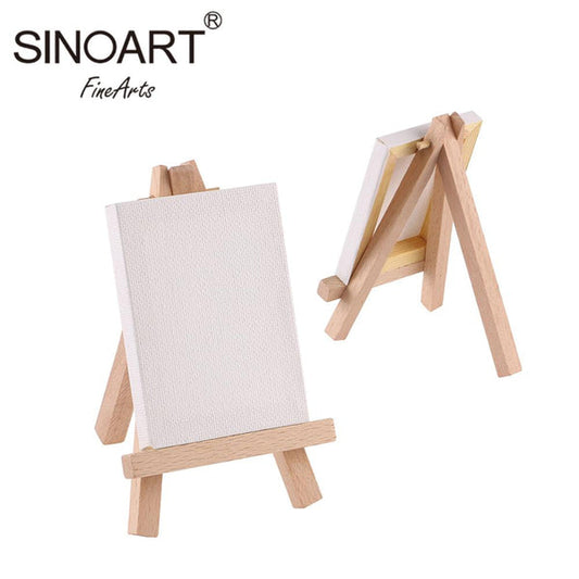 Sinoart Mini Easel + Canvas 6cm x 8cm