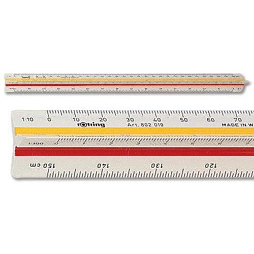 Rotring metric scale