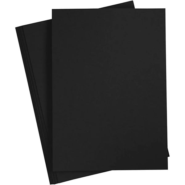 Recycled Black Construction Paper 200g A4 - Pack of 10