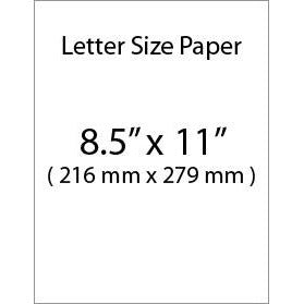 White Letter Size (8.5"x11") Copy Paper - 500 Sheets