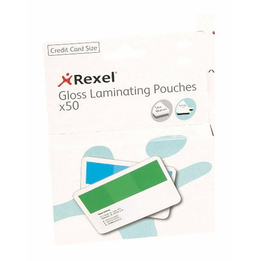 Rexel Laminating Pouches 54x86 mm - Pack of 50