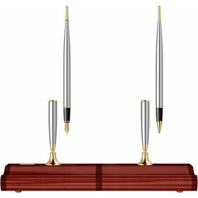 Scrikss Double Pen Stand Cherry Wood Gloss GT