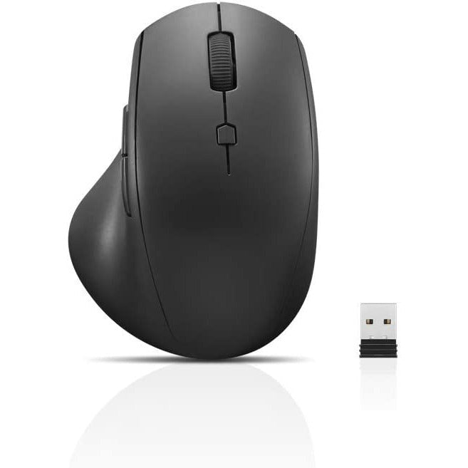 Lenovo 600 Wireless Media Mouse 3 Adjustable DPI 2-Speed Scroll Wheel Volume Buttons Red Optical Sensor (GY50U89282)