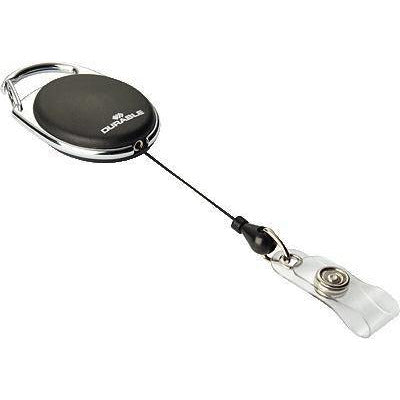 Durable ID Badge Reel - Metal Clip Black