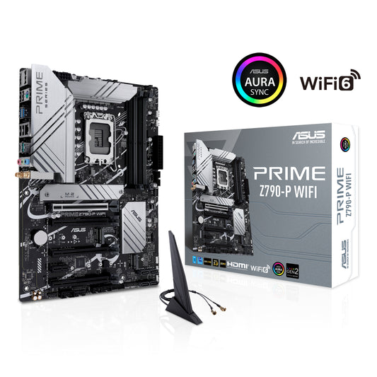 ASUS Prime Z790-P WiFi 6E DDR5 Intel 13th&12th Gen ATX Motherboard 3x M.2 Thunderbolt 4 RGB Lighting