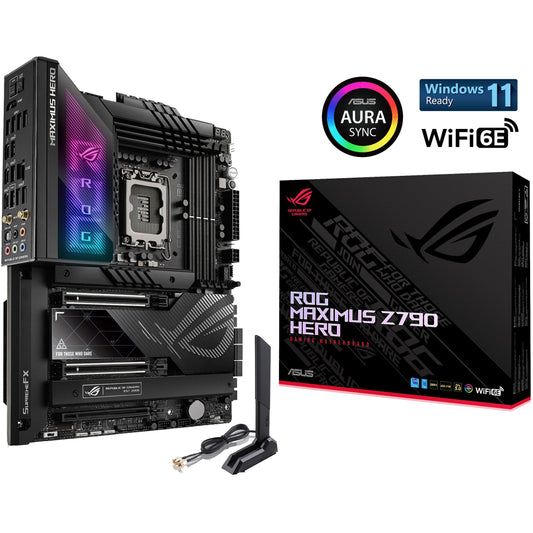 ASUS ROG Maximus Z790 Hero (WiFi 6E) Intel 13th&12th Gen Motherboard PCIe 5.0 DDR5 5x M.2/ 2x Thunderbolt 4