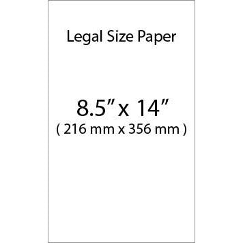 White Legal Size ( 8.5"x14") Copy Paper - 500 Sheets