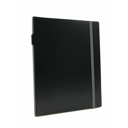 Notes & Dabbles Flynn Grey Hard Cover Plain Journal with Pen Holder - A4