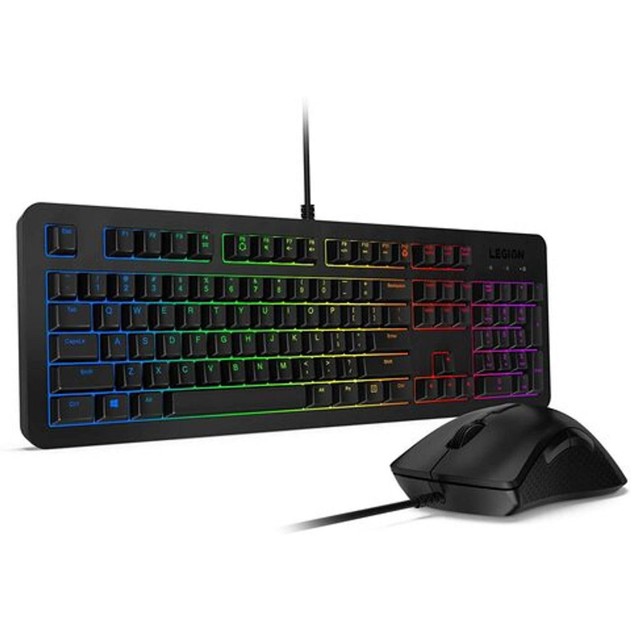 Lenovo Keyboard & Mouse Legion RGB Gaming Combo RGB Wired 8 Button Arabic & English Layout (GX30Z21582)