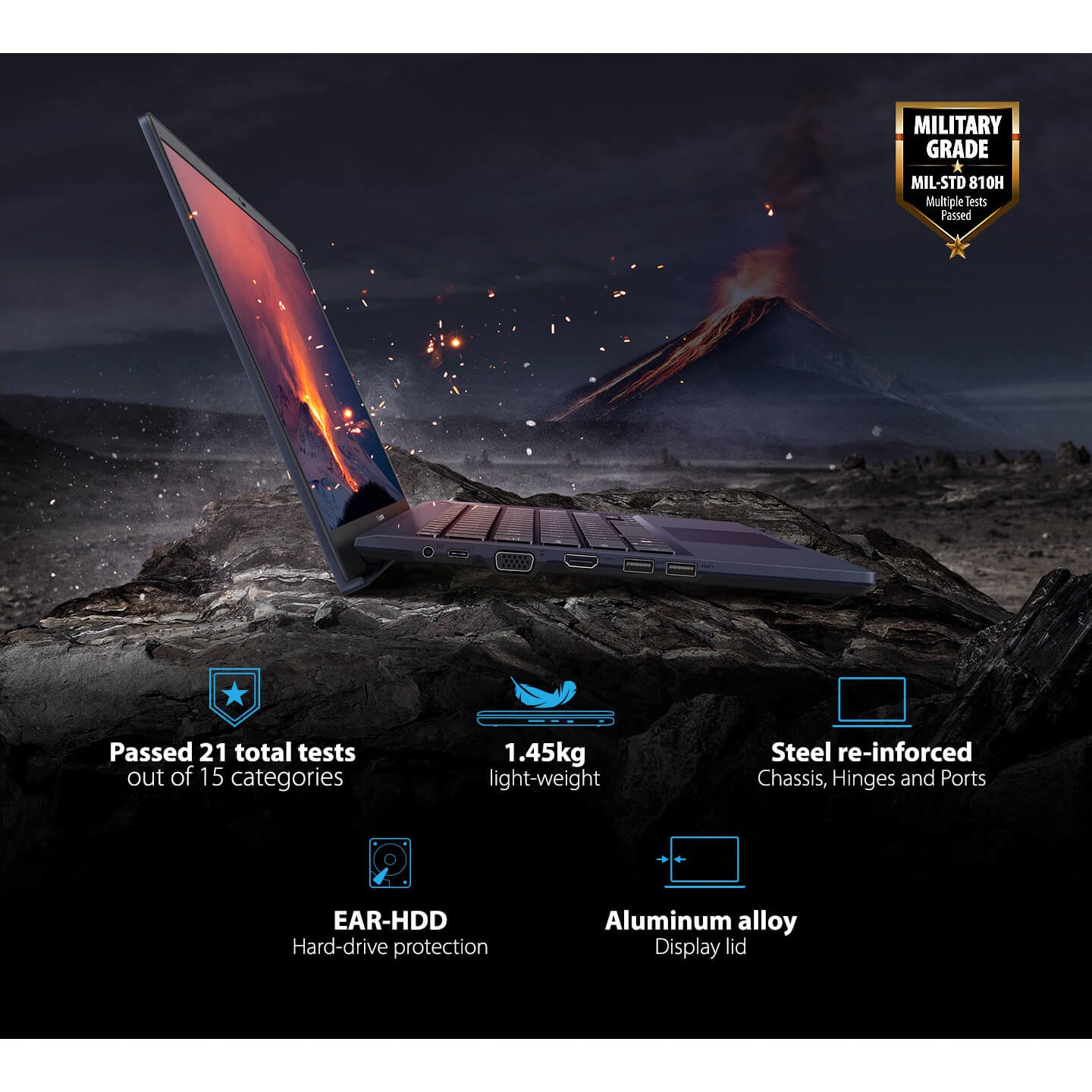 Asus Expert Book B1500CEAE NEW Intel 11th Gen Intel Core i7 4-Cores Military-Grade Aluminum - Star Black