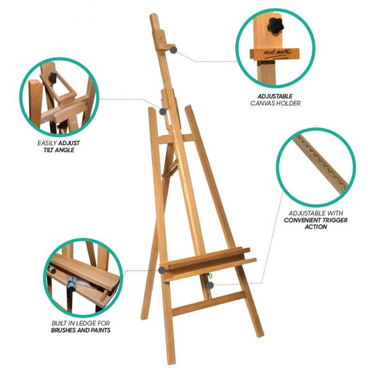 Mont Marte Floor Easel with Tilt - 240cm