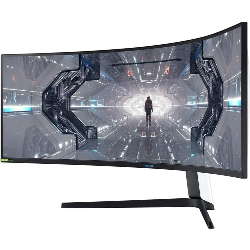 SAMSUNG 49” Odyssey G9 Gaming Monitor 1000R Curved QLED Dual QHD 240Hz NVIDIA G-SYNC & FreeSync Premium Pro