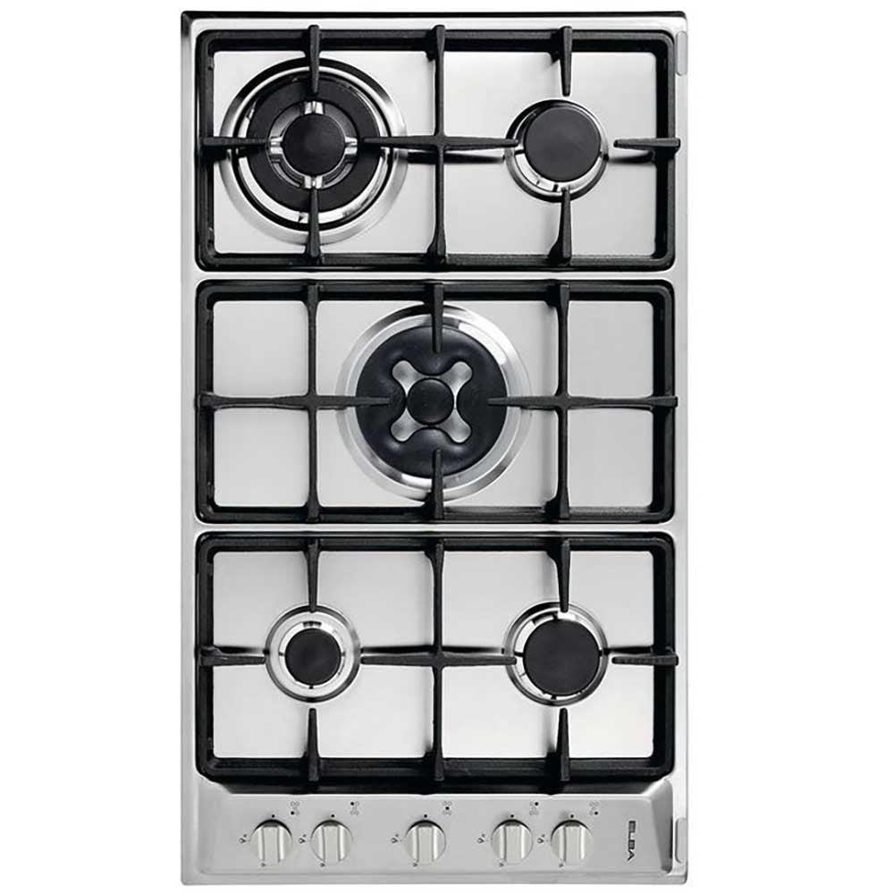 ELBA Gas Hob Built-In 5 Burners 90 Cm Steel / Cast Iron Pan Support