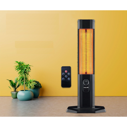 TEKMAZ Vertical Carbon Heater 2000W Remote Control Black NAS-2000RC