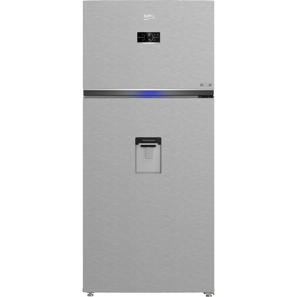 Beko Harvest Fresh Fridge 650 Liter Steel A++ Electronic Display With Manual Water Dispenser