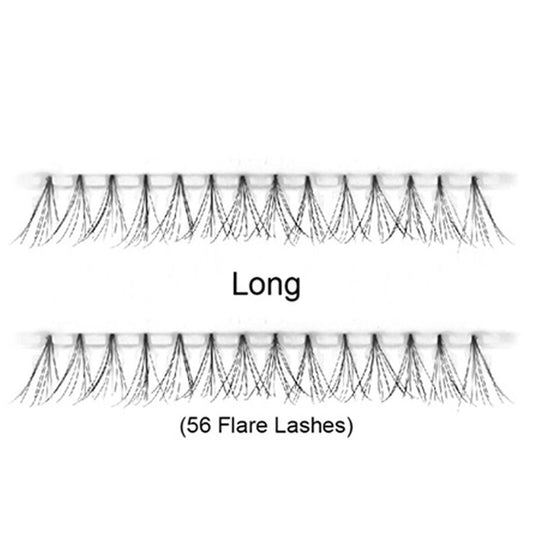 MASTER EVERLASHES INDIVIDUAL FLARE LASHES - LONG 56CT